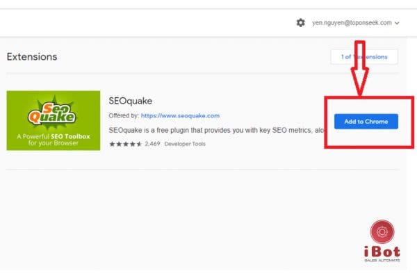 cách cài đặt SEOquake