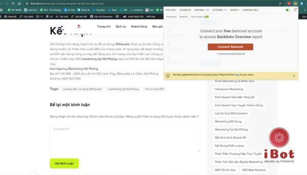 cách dùng SEOquake